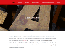 Tablet Screenshot of dyslexiekliniek.nl